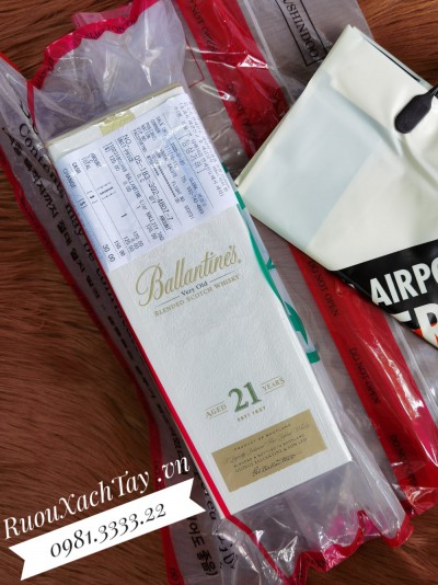 Rượu Ballantine's 21YO Duty Hàn